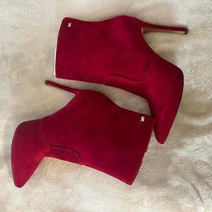 Michael Kors New Red Suede Booties-